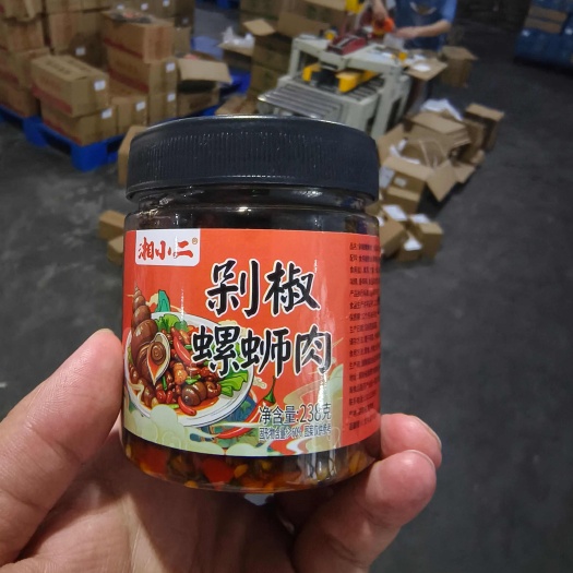 湖南特产剁椒螺狮肉开胃下饭菜
