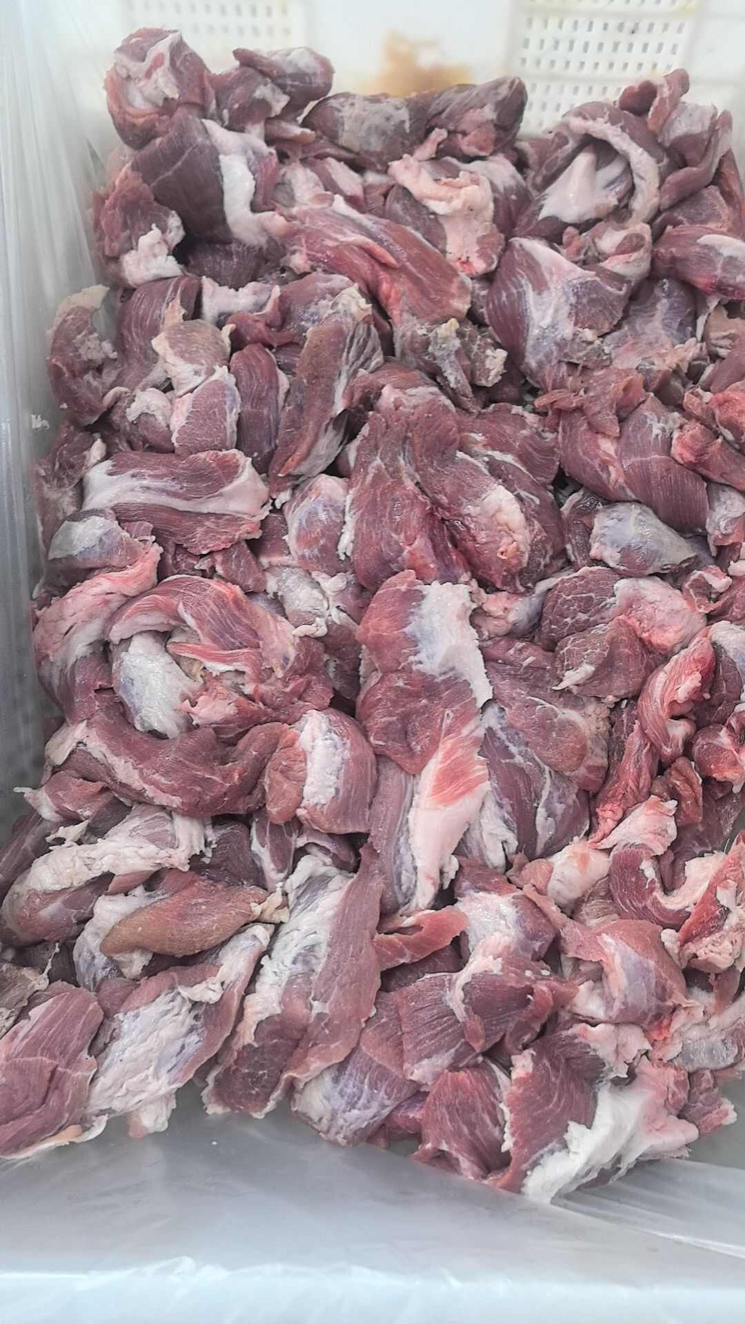 精碎肉瘦肉块脂渣原料水饺肉早餐用新鲜