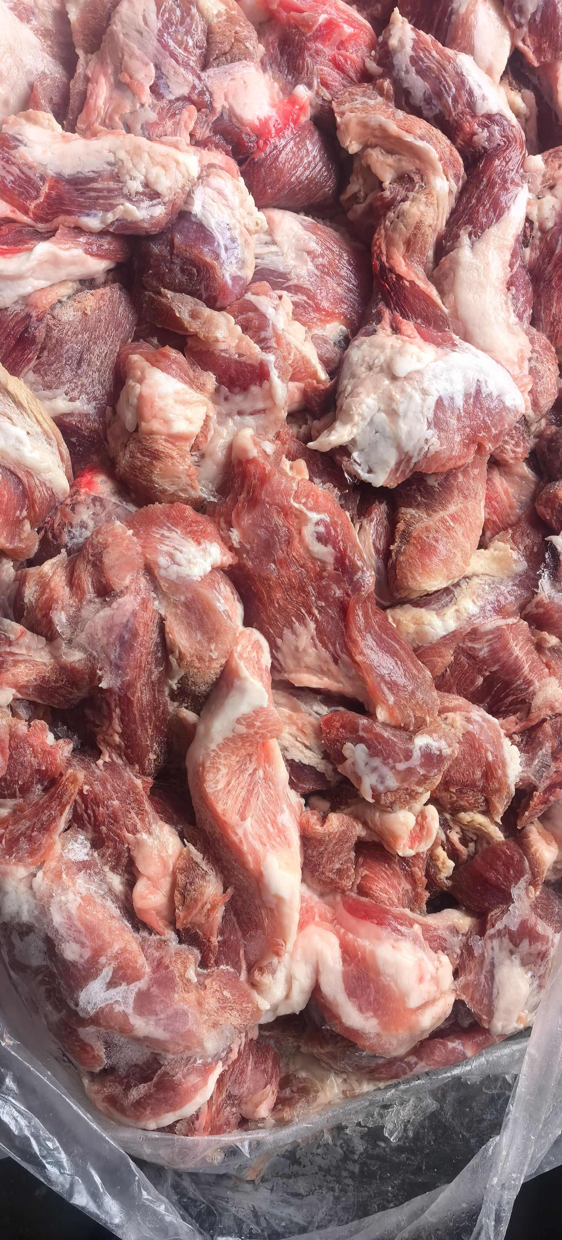 精碎肉瘦肉块脂渣原料水饺肉早餐用新鲜