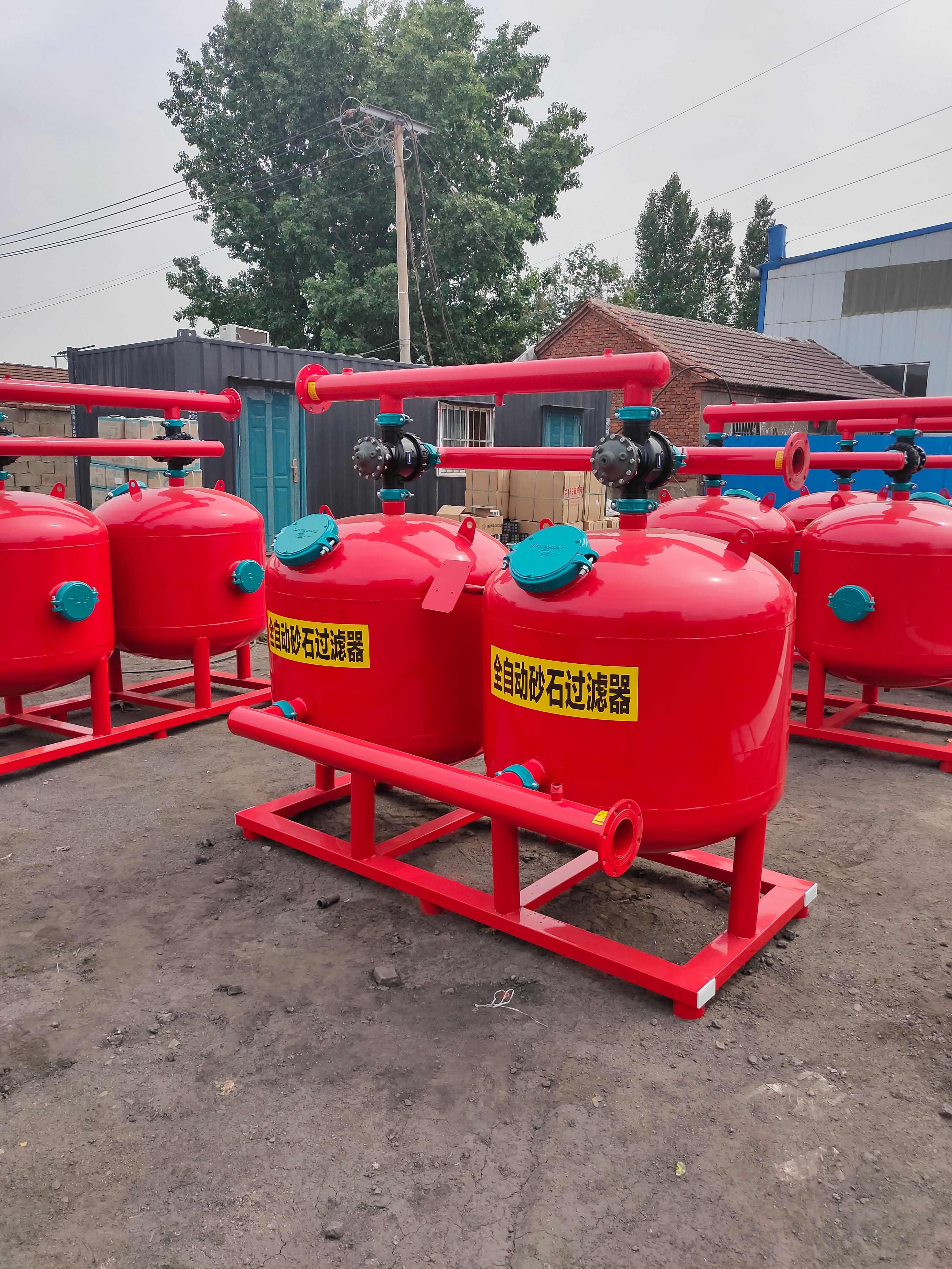 大型钢制双砂石过滤器