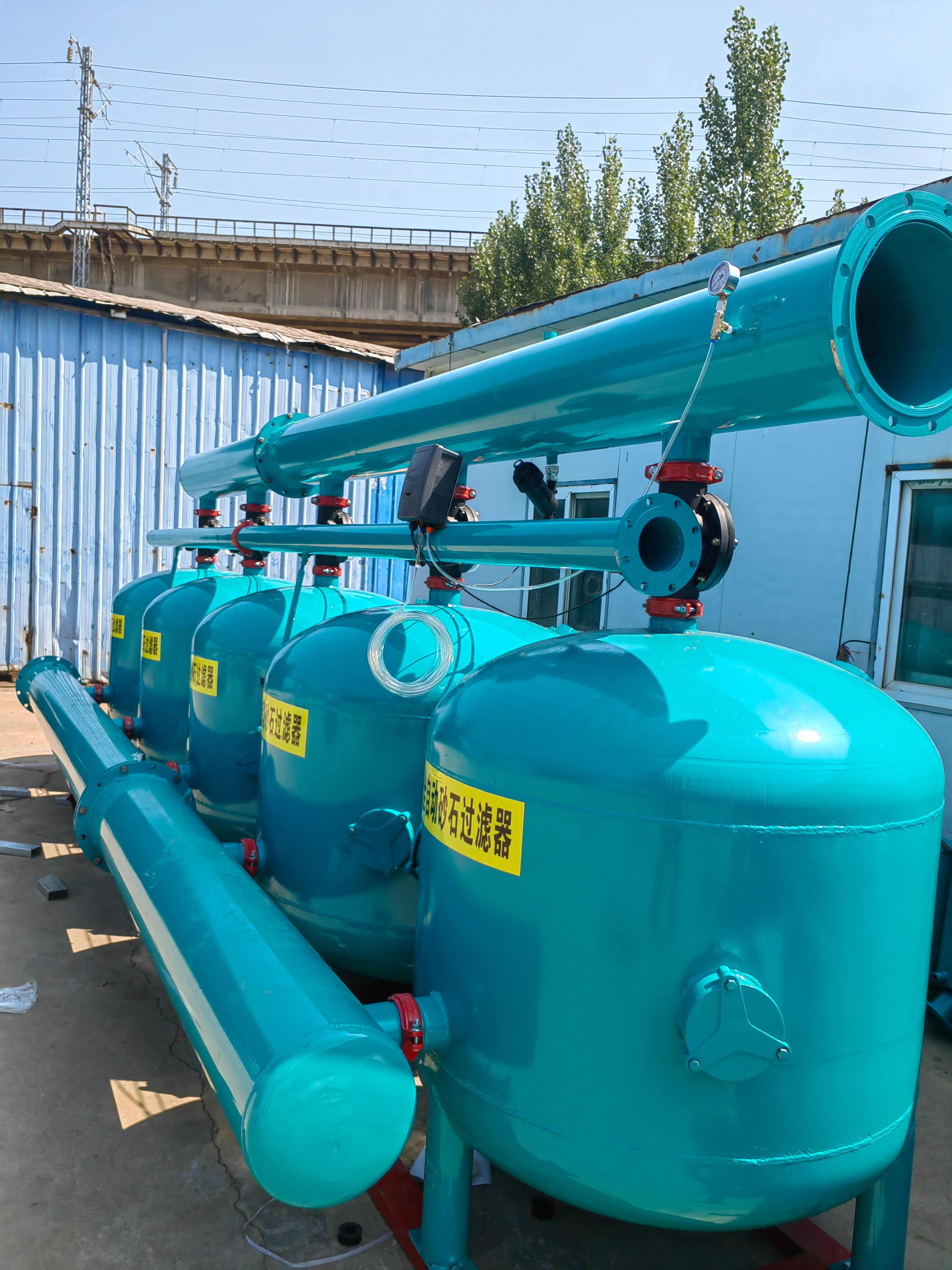 大型钢制双砂石过滤器