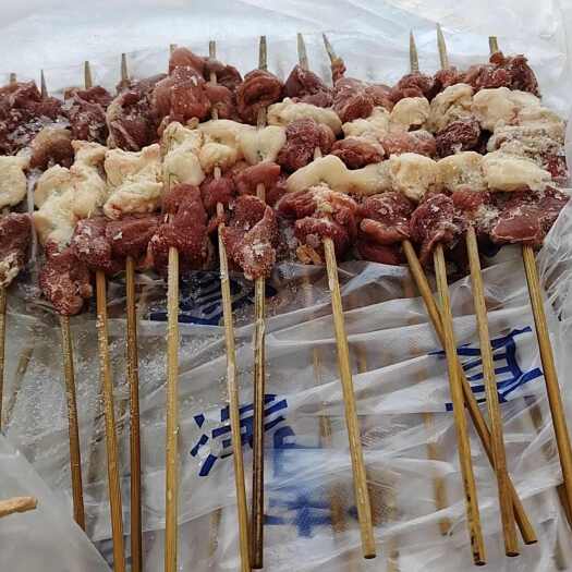 大厂县纯羊肉串批发，可加工！