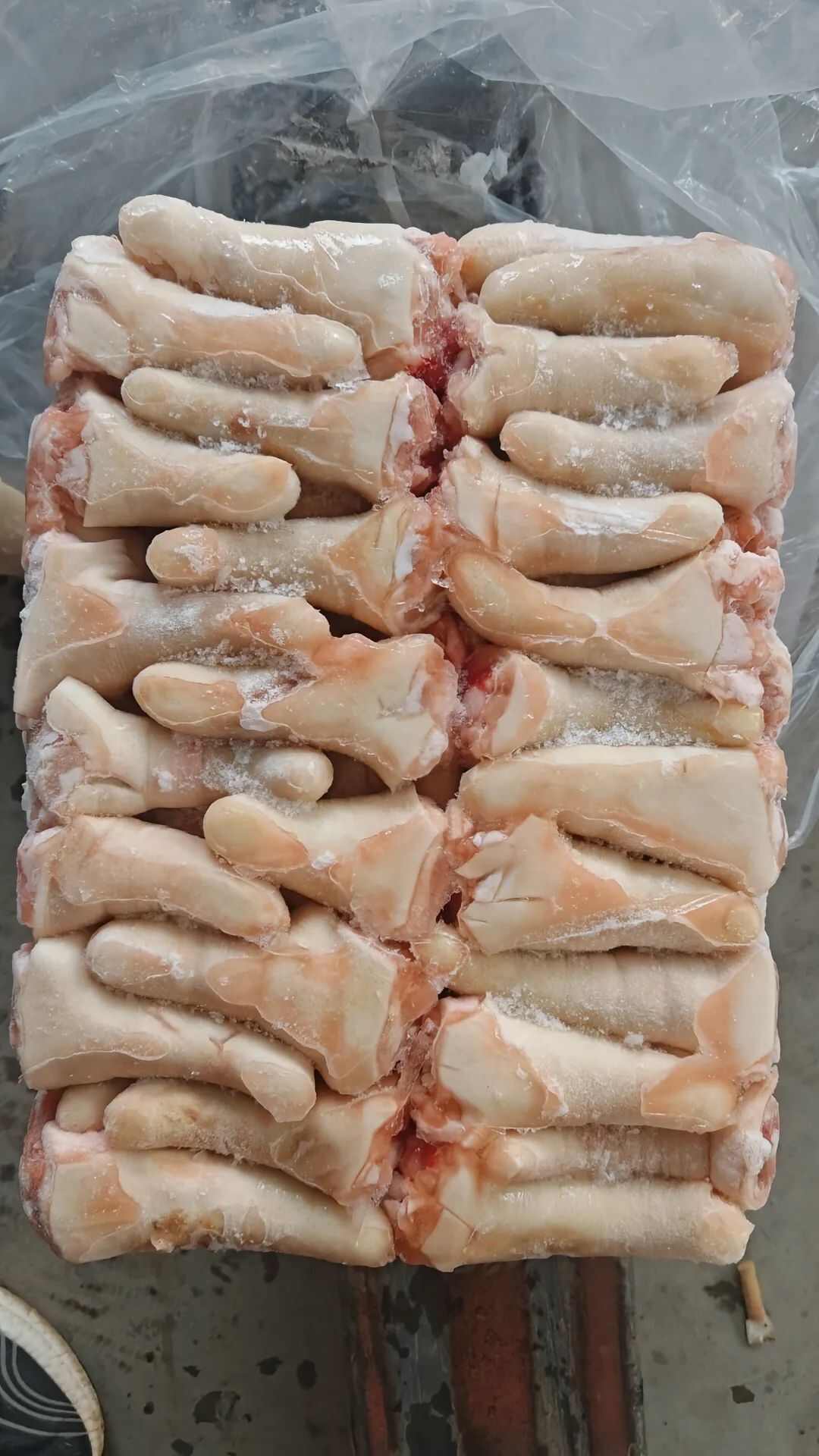 猪副产品 胶质丰富 肉质鲜嫩 冷冻中长短猪尾巴