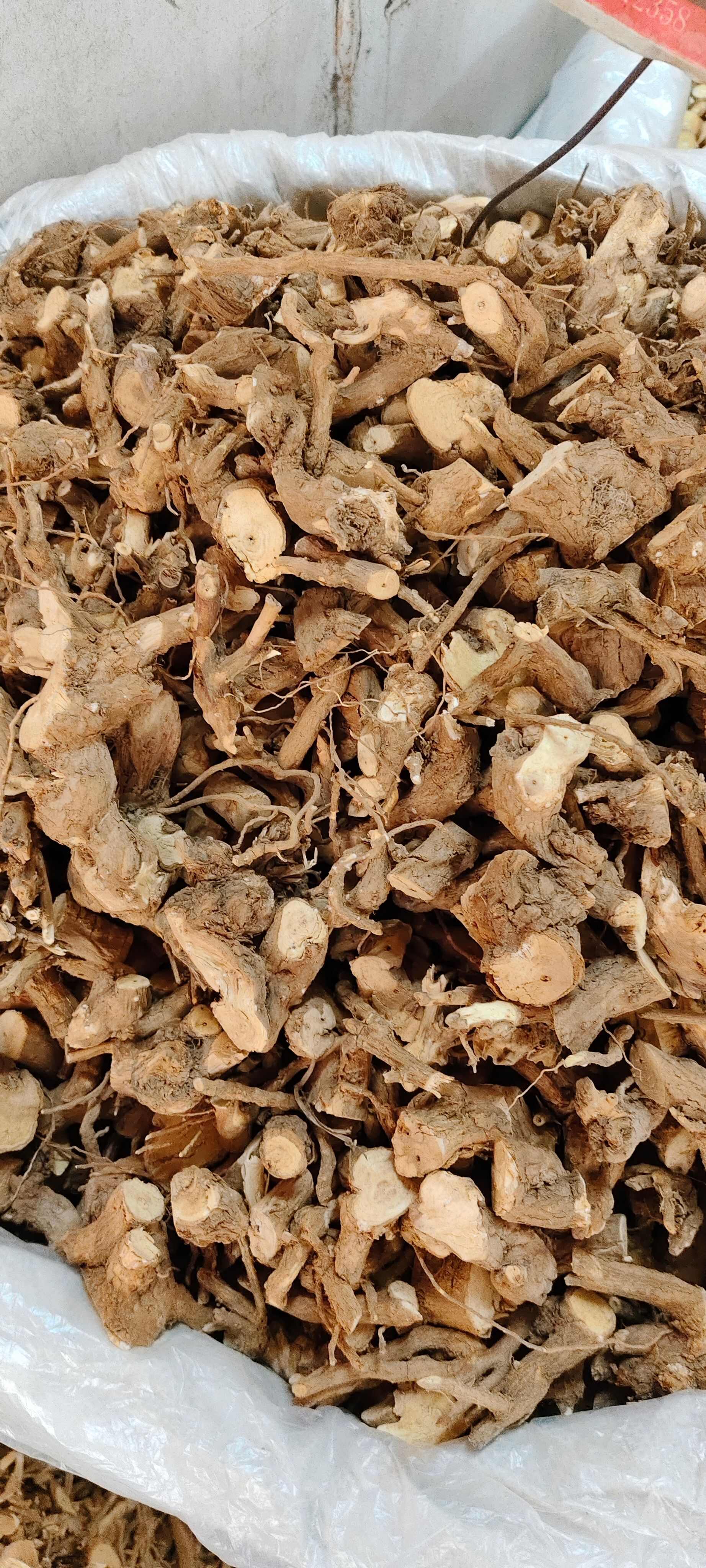 枸杞根头，中药材枸杞根