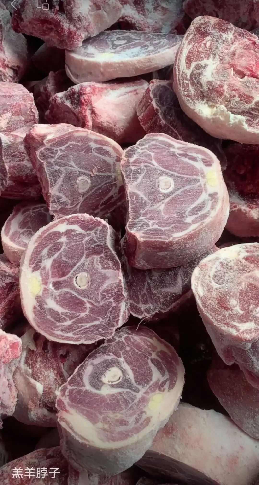 羊副产品 带骨多肉 鲜冻羊脖子