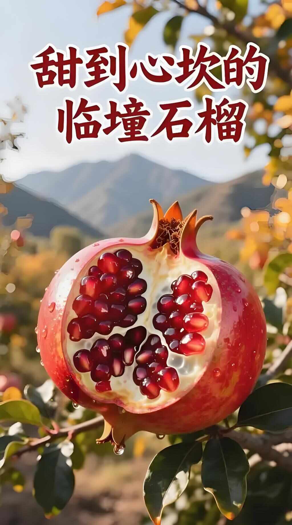 陕西特产临潼石榴甜石榴新鲜水果水晶石榴果农直发