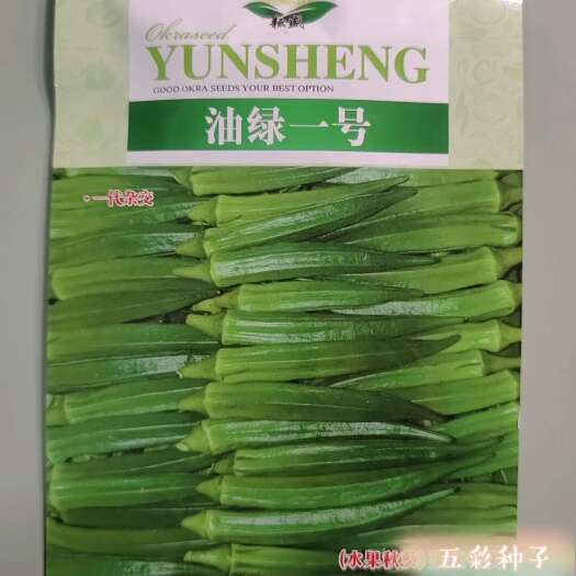 宜城市秋葵种子 果实油绿明亮 尾部有叶毛 现货直发