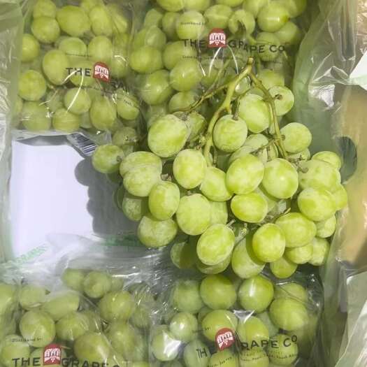 广州南非新鲜甜地球无核青提葡萄原装整箱大果8斤 顺丰