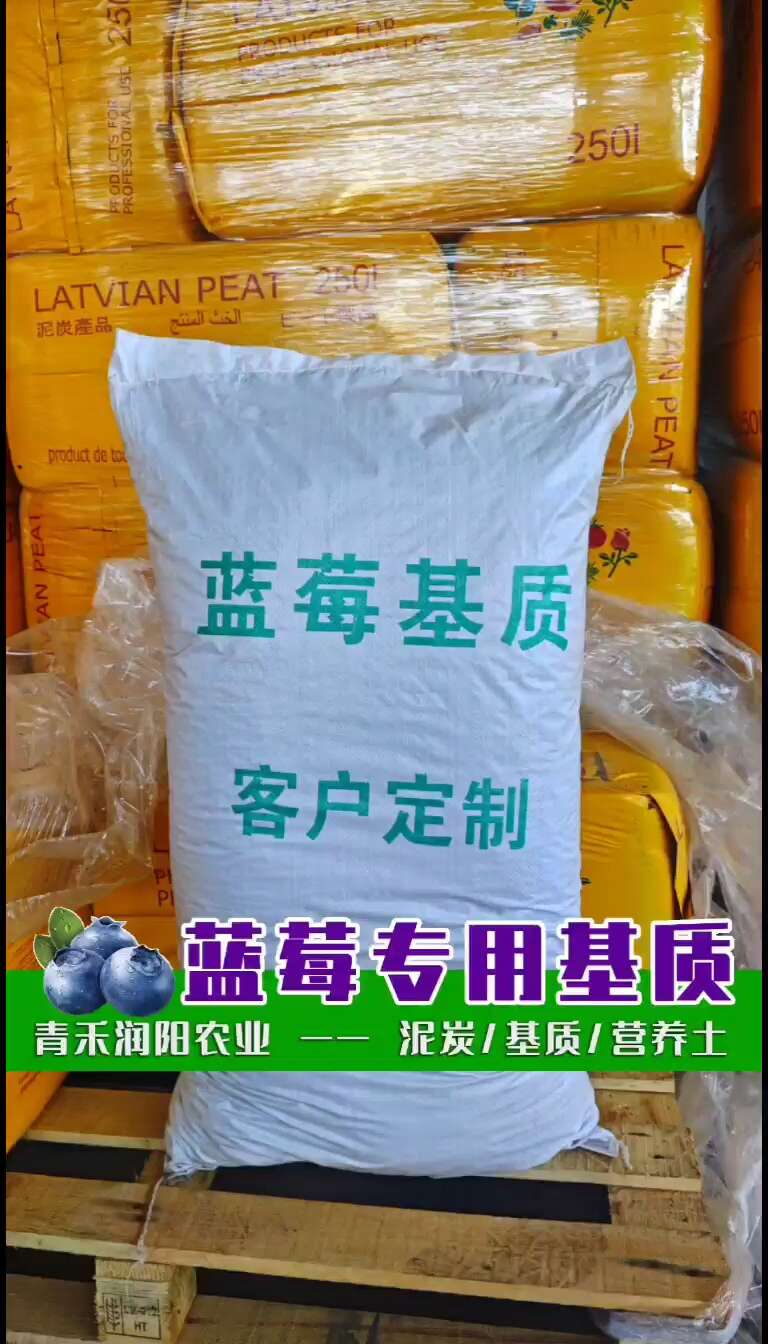 蓝莓专用基质 100升 酸性泥炭基质 蓝莓栽培基质