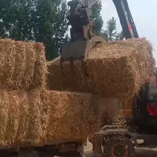 济宁全新博骄125型抓木机轮式挖掘机 高性能高配置高颜值