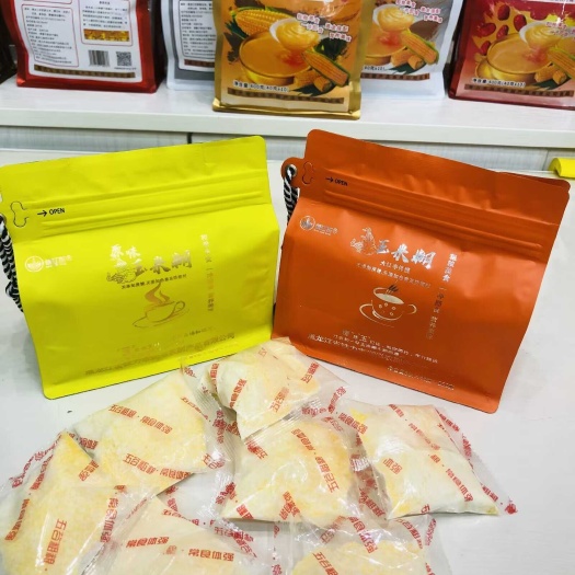俏江东品牌玉米糊即冲即饮原味红枣山药多种口味可选团购一件代发