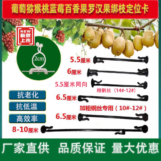 无棣县葡萄猕猴桃绑枝卡扣蓝莓葡萄树苗枝条固定塑料挂钩绑蔓绑枝卡农用