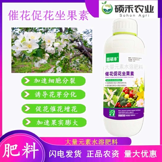 潍坊催花果树保花保果蔬菜通用提高授粉促进坐果叶面肥