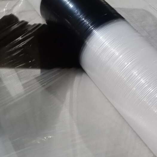 济宁黑白相间膜保湿保温增产白膜黑膜银黑膜大棚小供棚膜0.7米