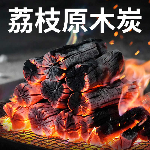 北流市烧烤炭果木炭高温无烟耐烧荔枝龙眼木炭厂家直销（一件代发）