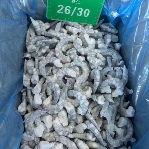 无冰虾仁原料源头，真正的一斤解冻还是一斤。