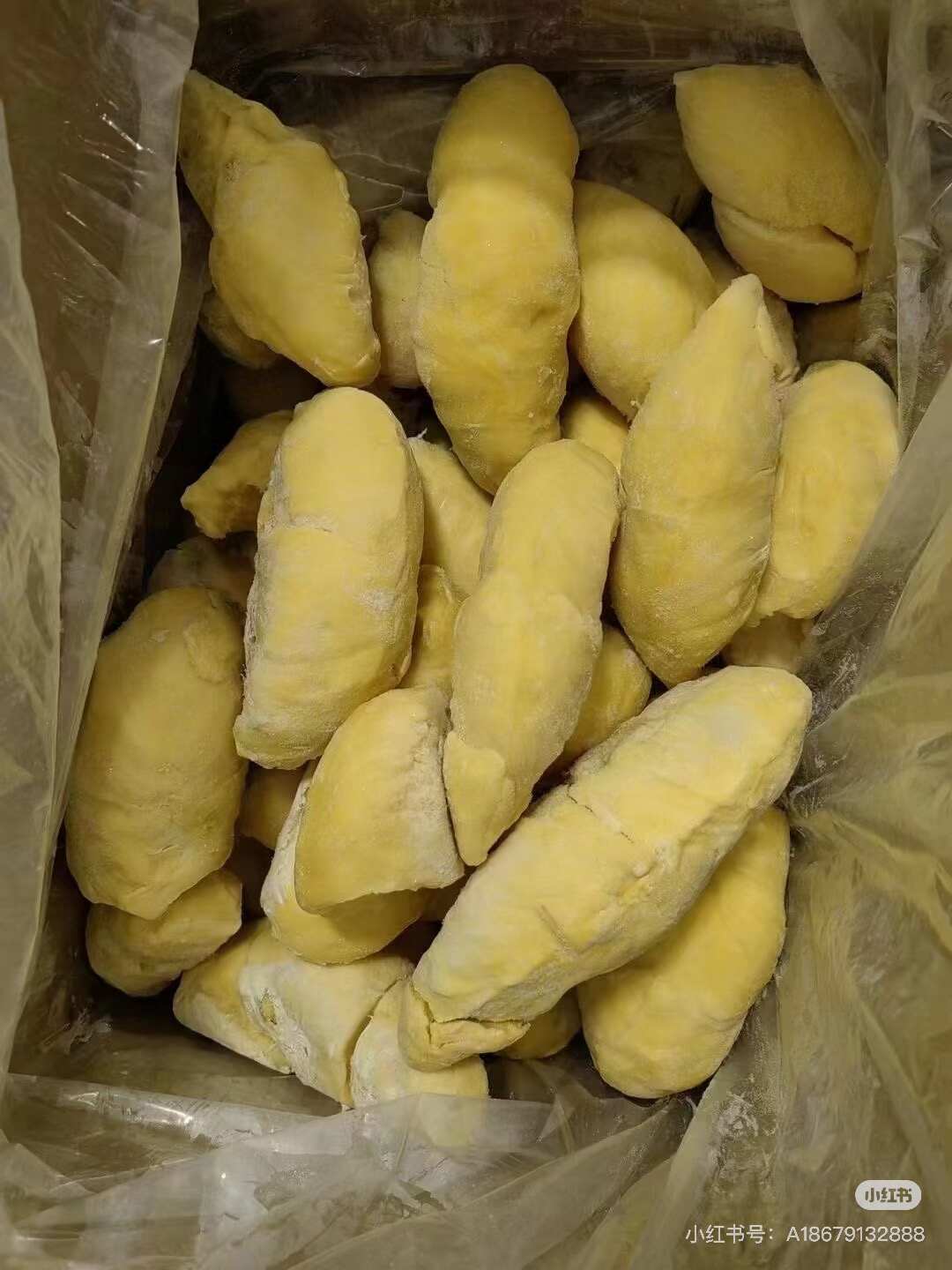 佛山广东佛山金枕榴莲冷冻保存新鲜速发