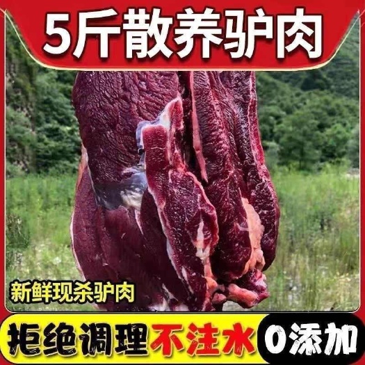 丰县顺丰包邮毛驴腿肉新鲜现杀不带皮鲜驴肉农家散养
