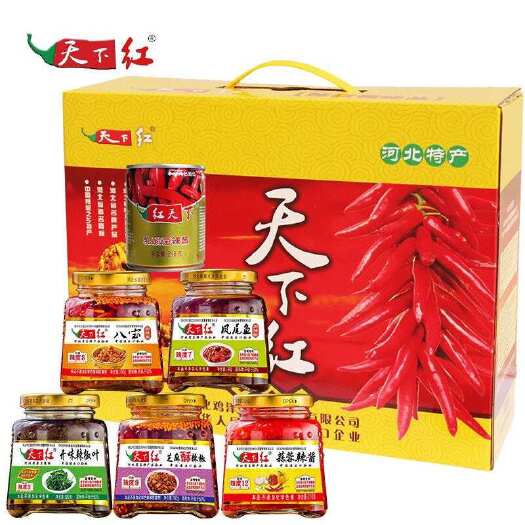 鸡泽县天下红辣椒酱河北邯郸特产过节送礼佳品
