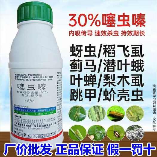 上海30%刺镖噻虫嗪杀虫剂水稻稻飞虱农药噻虫嗪瓶装悬浮剂正品批发