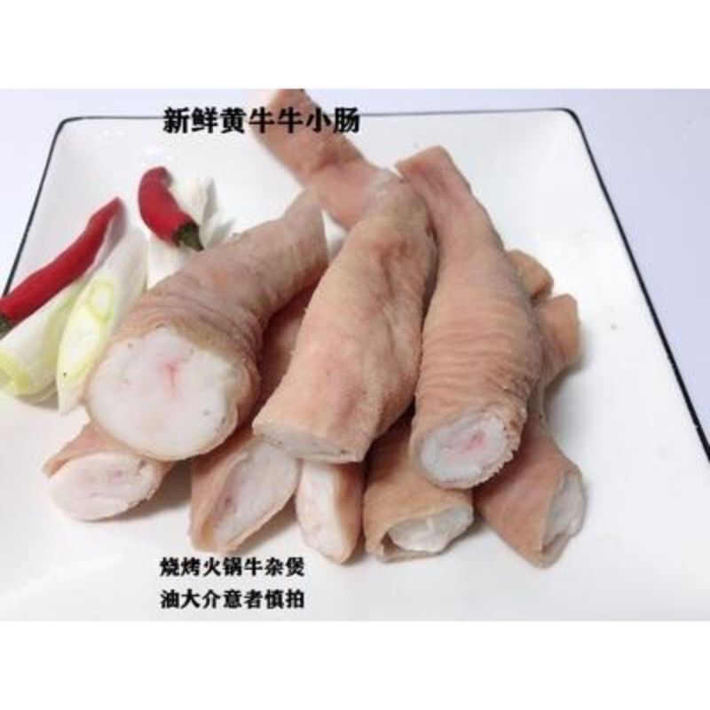 国产半熟牛小肠 黄牛全熟圆肠牛盘肠 牛肠烧烤火锅餐饮家庭牛杂