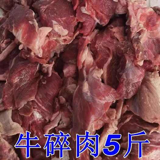 优质牛碎肉清真碎牛肉边角料国产牛剔骨肉新鲜冷冻调理生牛肉批发