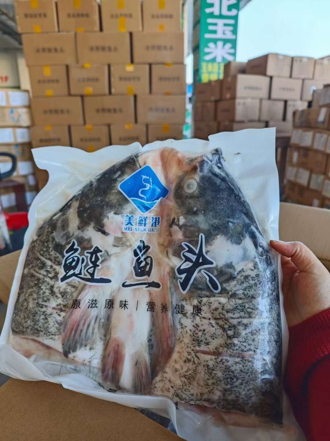 7.5/个白鲢鱼头，一件起批发，源头工厂，规格齐全