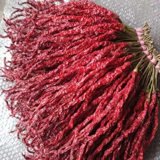 贵阳贵州黔西红辣椒条子辣椒二荆条鸡爪辣椒线椒油炸皱皮椒辣味道香浓