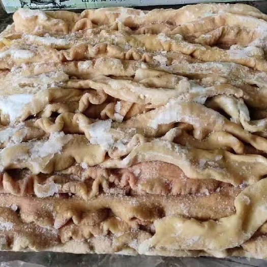 预煮大肠，去油率85左右，出成19.5左右