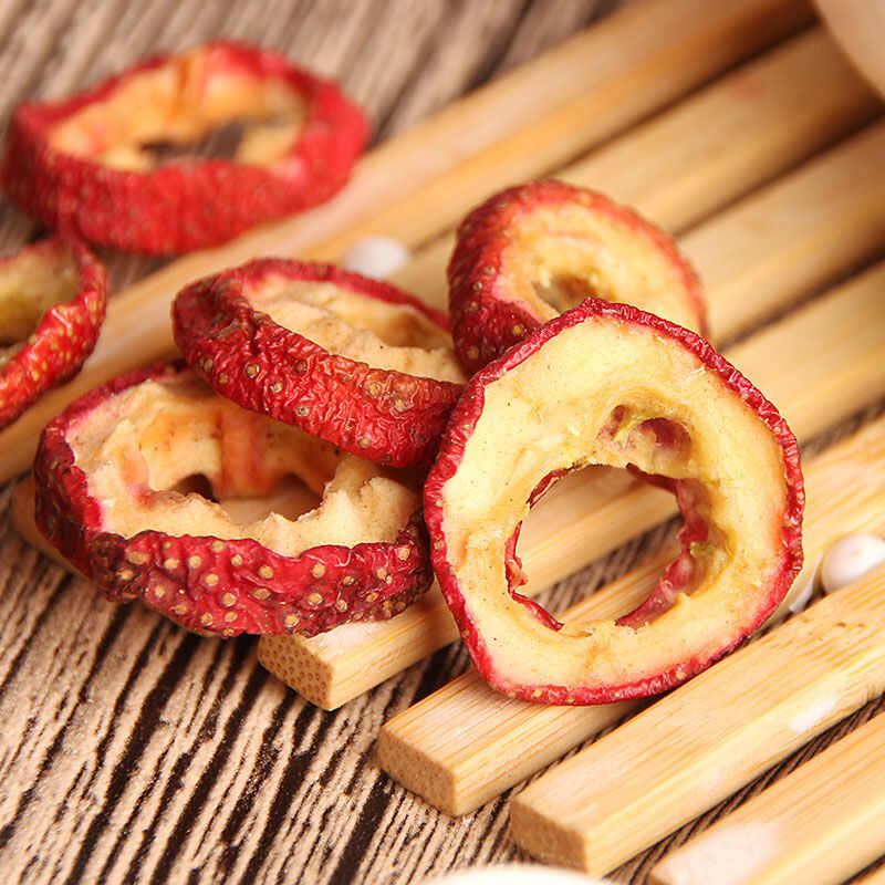 无核山楂干泡茶片 新货无籽去核山渣空心圈零食