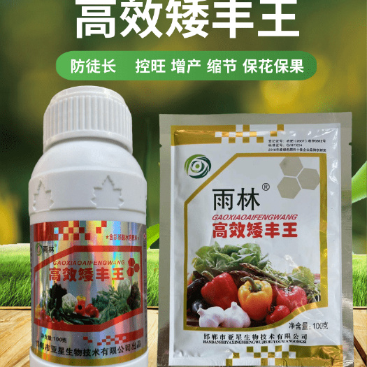雨林高效矮丰王蔬菜瓜类果树育苗作物防止徒长矮壮增产控旺缩节