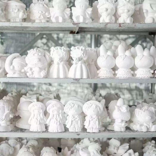 莘县手工工艺品石膏娃娃涂鸦批发