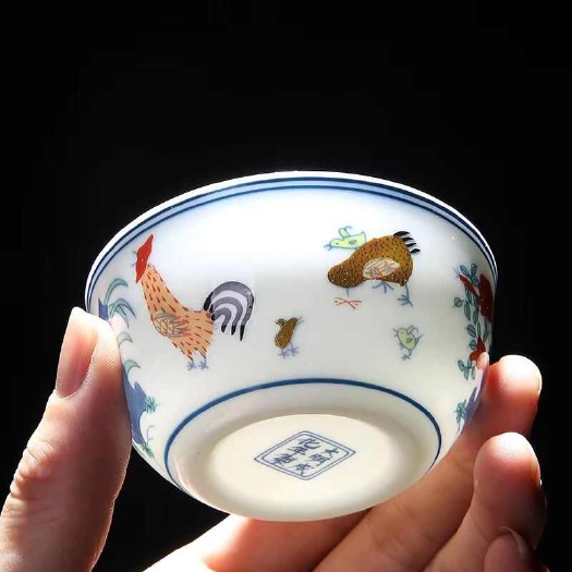 德化县德化陶瓷茶杯鸡缸杯主人杯品茗茶具套装个人单杯