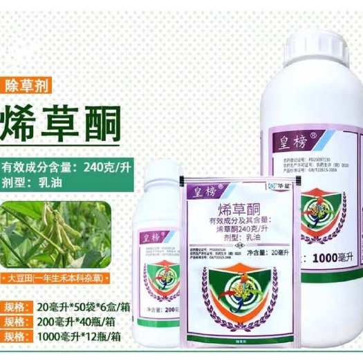 曹縣華星皇榜24%烯草酮 大豆田冬油菜田一年生禾本科闊葉雜草 除