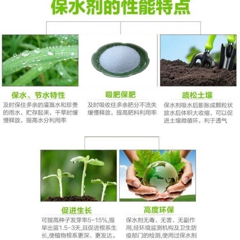 农林保水剂抗旱保水剂果树庄稼土壤节水园林绿化农用保水剂保湿剂