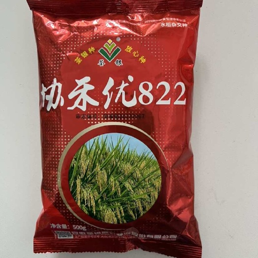 华容县荃银协禾优822杂交晚稻水稻种子平均株高113生育期122天