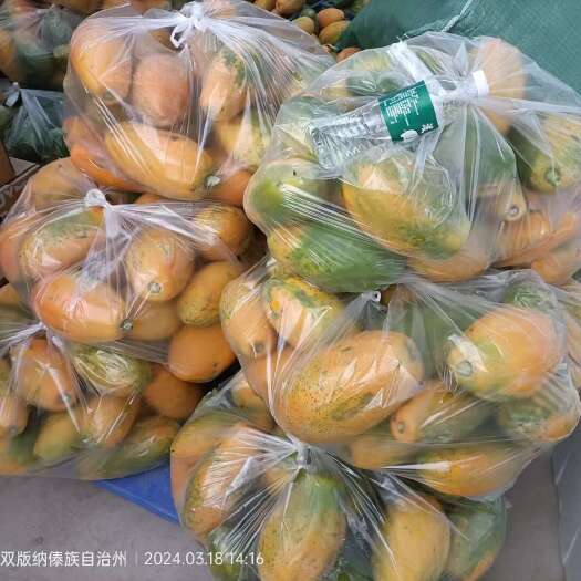 景洪市西双版纳红心牛奶木瓜，可一件代发
