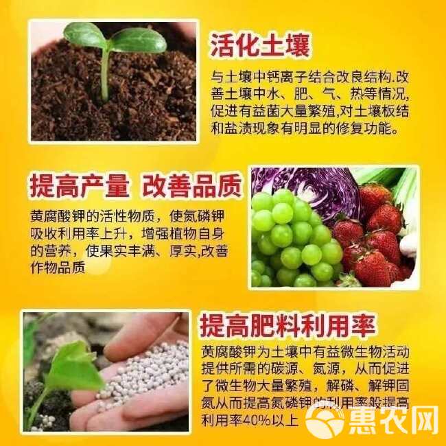 花肥矿源黄腐酸钾生根壮苗剂黄腐酸钾腐植酸微生物菌剂肥水溶肥料