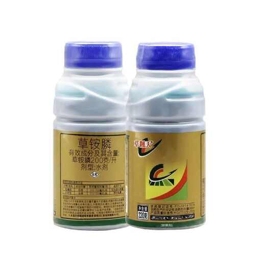 兰陵县草翻天草铵膦20%果园荒地田埂小飞蓬牛筋草水花生除草剂