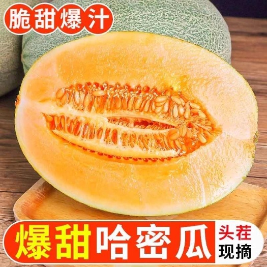融安县【脆甜多汁】哈密瓜新鲜水果西州蜜瓜5/9斤包邮