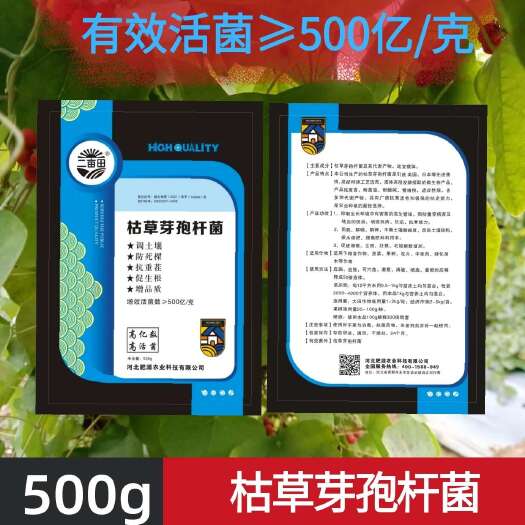 邯郸枯草芽孢杆菌500亿含量全水溶高活菌土壤活化微生物菌剂