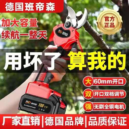电动剪刀果树充电式修枝剪电剪子强力锂电修剪树枝粗枝剪枝机