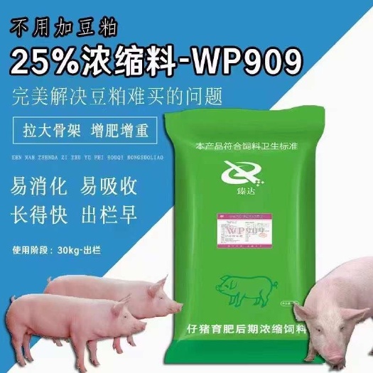 25%浓缩料--WP90930公斤—出栏