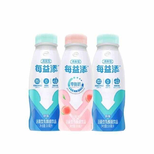 伊利 清爽型每益添活性乳酸菌饮品330ml*20支/件
