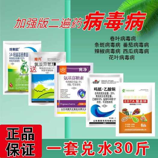 诸城市病毒病组合大杀菌剂花叶病毒病克星辣椒番茄黄瓜西红柿病毒专用药