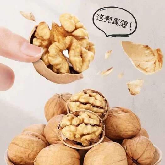 乐陵市新货新疆阿克苏纸皮核桃温宿县核桃林场185品种大个薄皮核桃