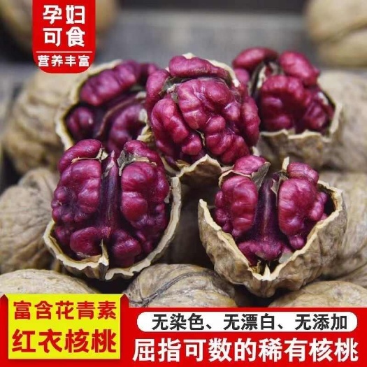佛山新果红皮核桃坚果红衣核桃坚果天然晒干，高营养