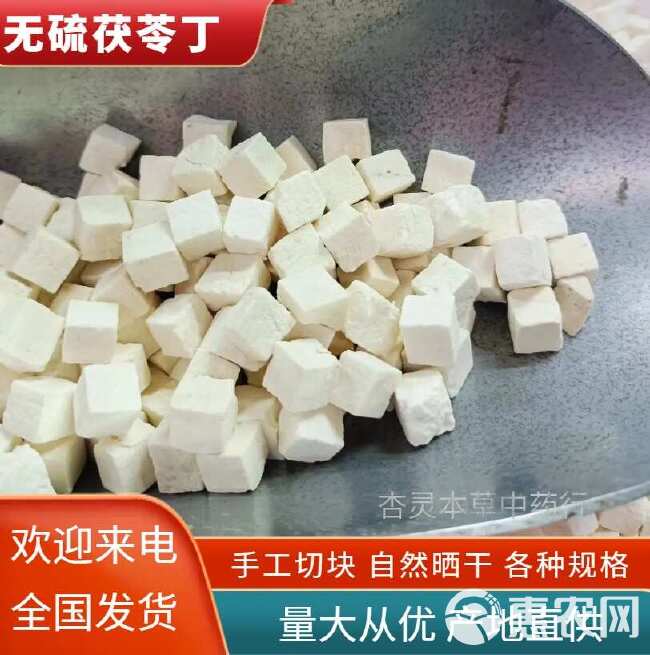 云南当季新货白茯苓干货无硫剂药食同源 白茯苓丁