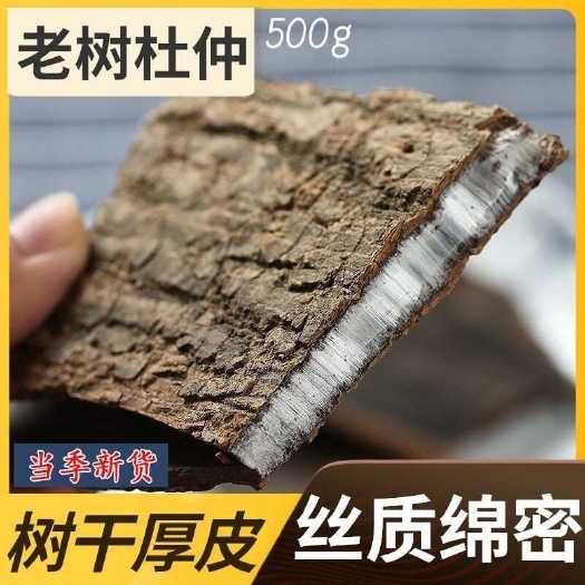 旬阳市【当天发货】杜仲皮秦岭厚杜仲皮|一斤也发货|中药材拉丝稠密
