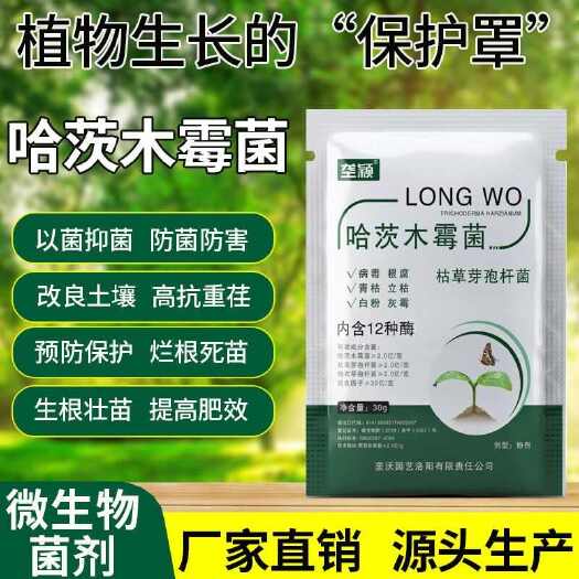 哈茨木霉菌根腐病防根腐灰霉病死苗烂根白粉菌剂霜霉病微生物正品